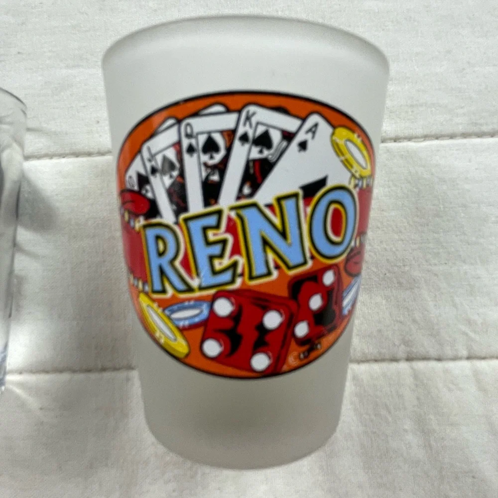 Reno Themed Shot Glass Set